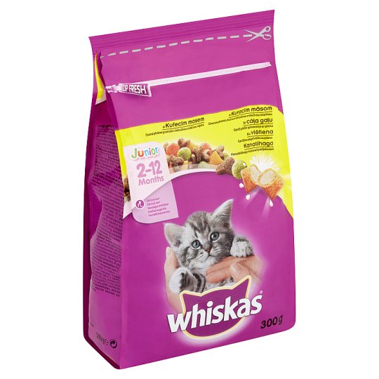 1) WHISKAS JUNIOR CHICKEN CAT FOOD 300GX14Pack u2013 Divico.Shop