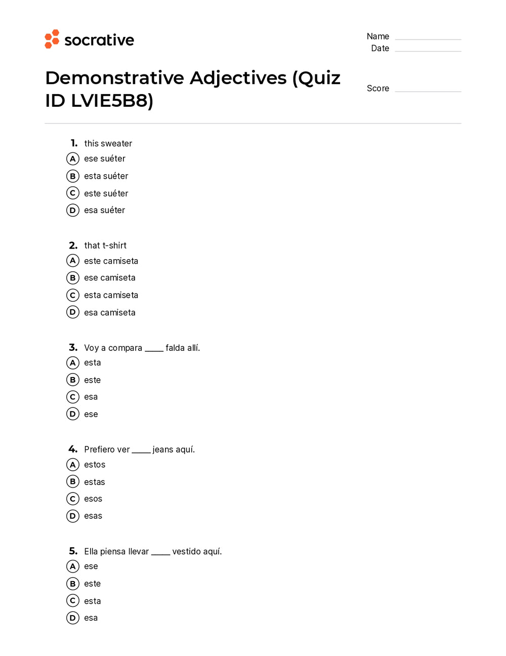 demonstrative-adjectives-quiz-shop