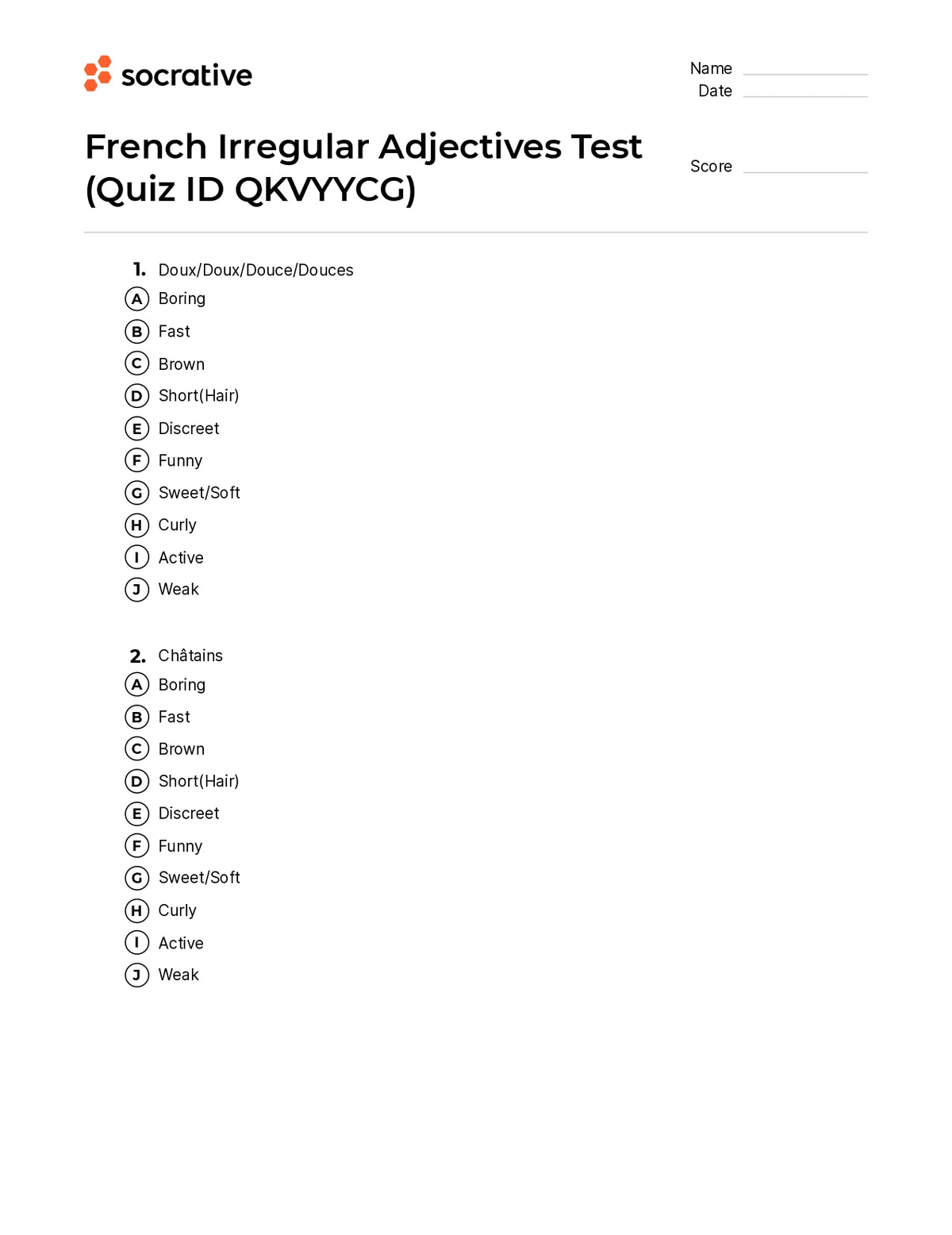 french-irregular-adjectives-test-quiz-shop