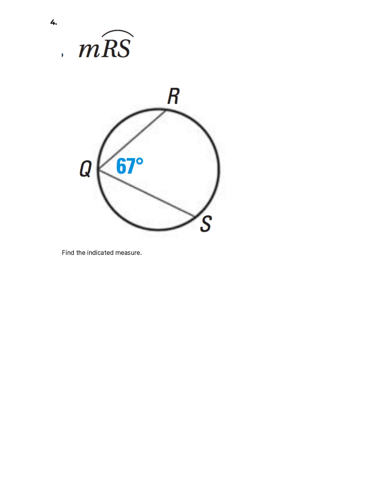Geometry Inscribed Angles Worksheets – Quiz Shop
