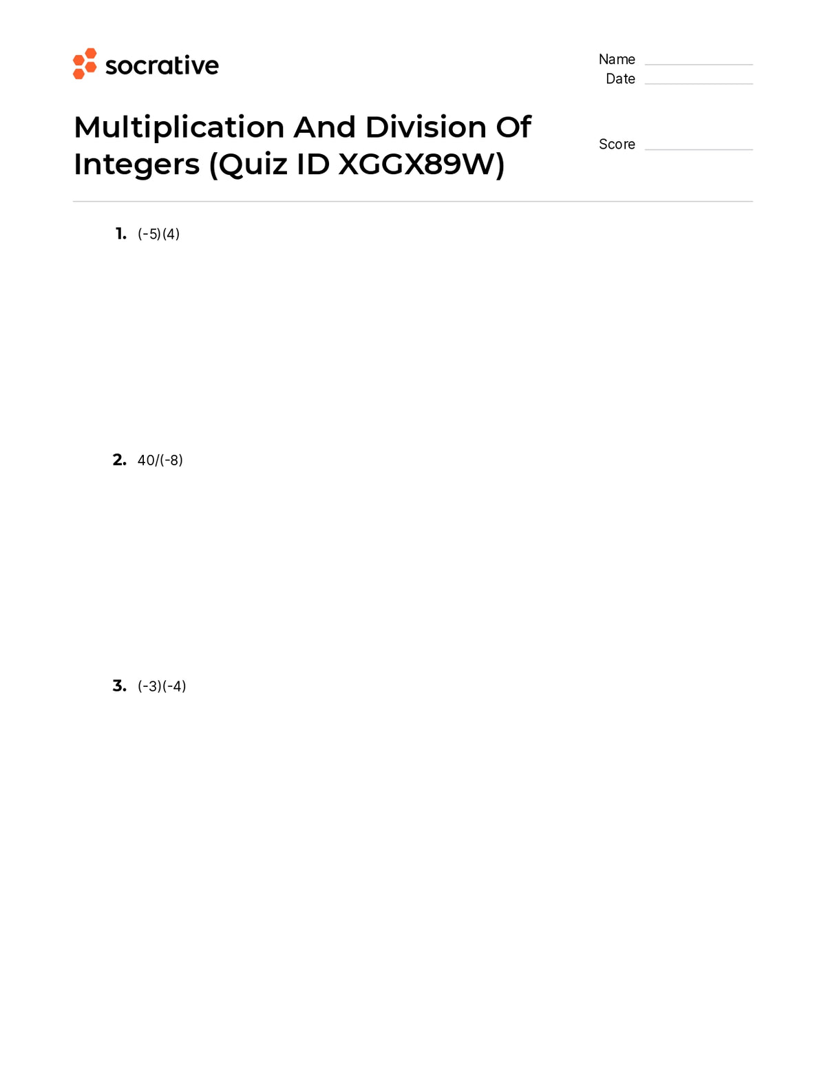 multiplication-and-division-of-integers-quiz-shop