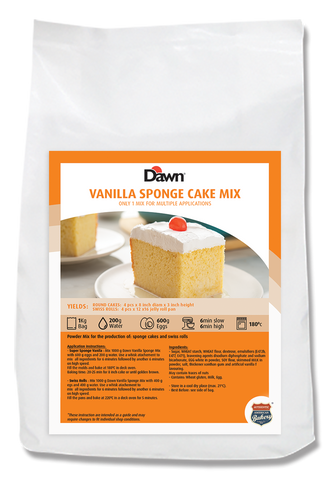 Vanilla Sponge Cake Mix 1.5kg