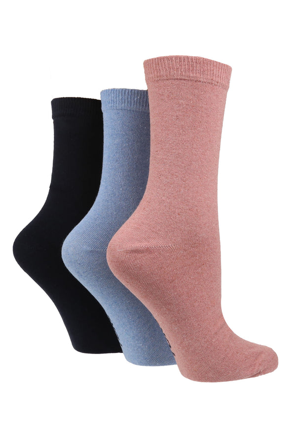 6 Pairs Ladies Gentle Grip Cotton Socks - Dreamy Discovery