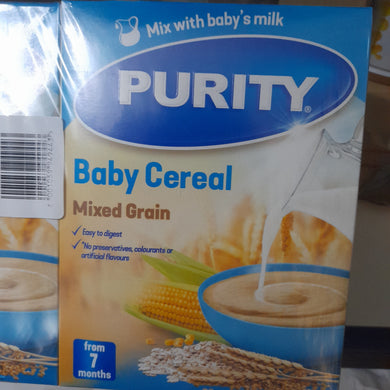 Purity Cereal Mixed Grain Flavour 200g, 7m+ - Kyemen Baby Online
