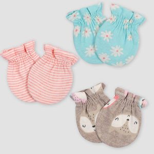 Baby Mittens (3 pairs) Real Baby Collection - Kyemen Baby Online