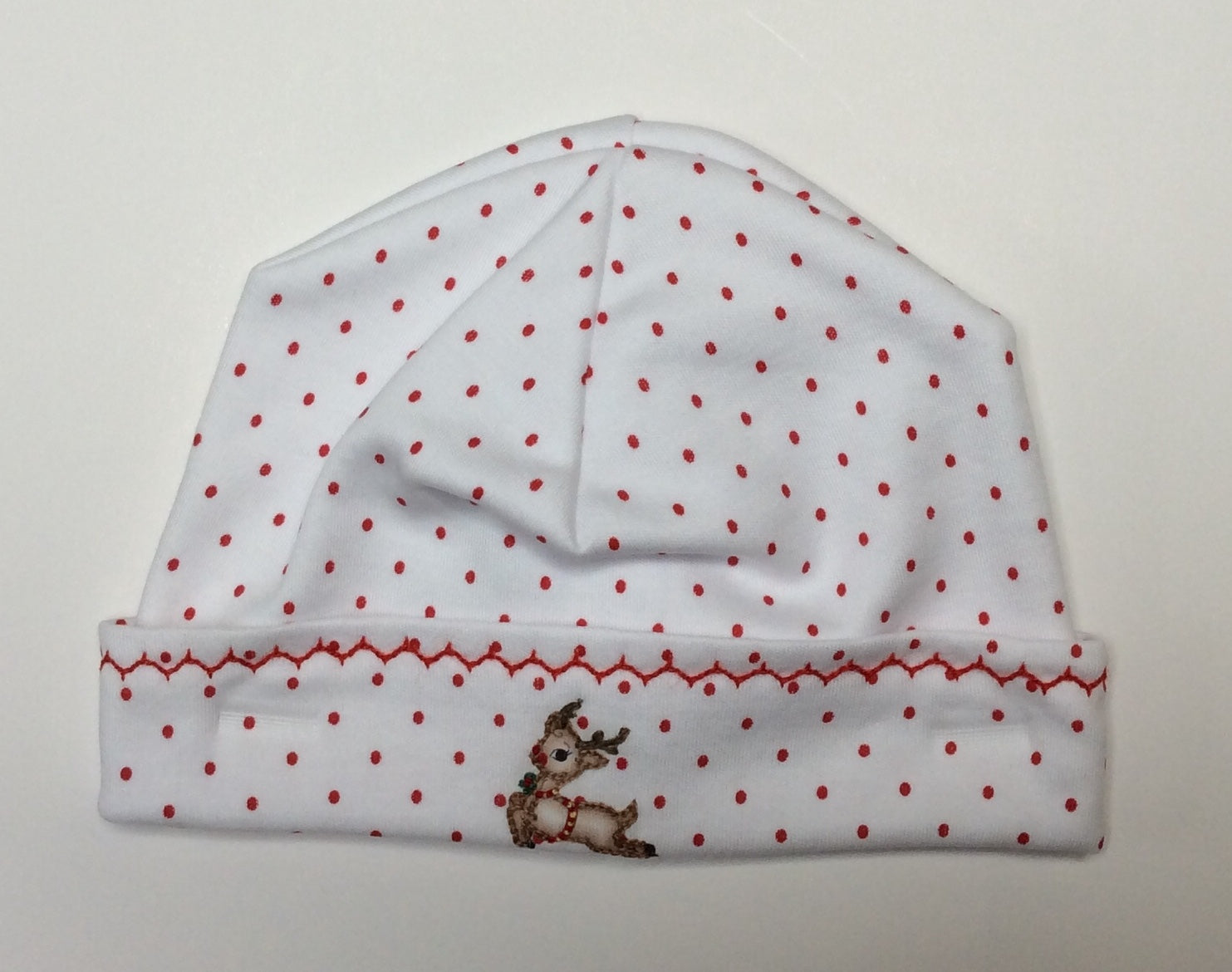 Reindeer Embroidered Baby Hat
