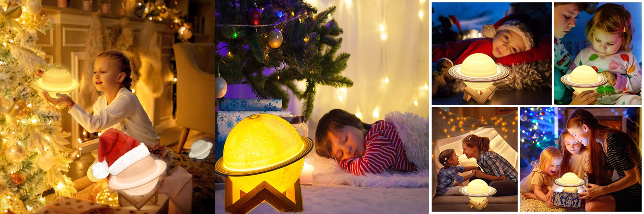 3D Saturn Light Lamp for Children room, home