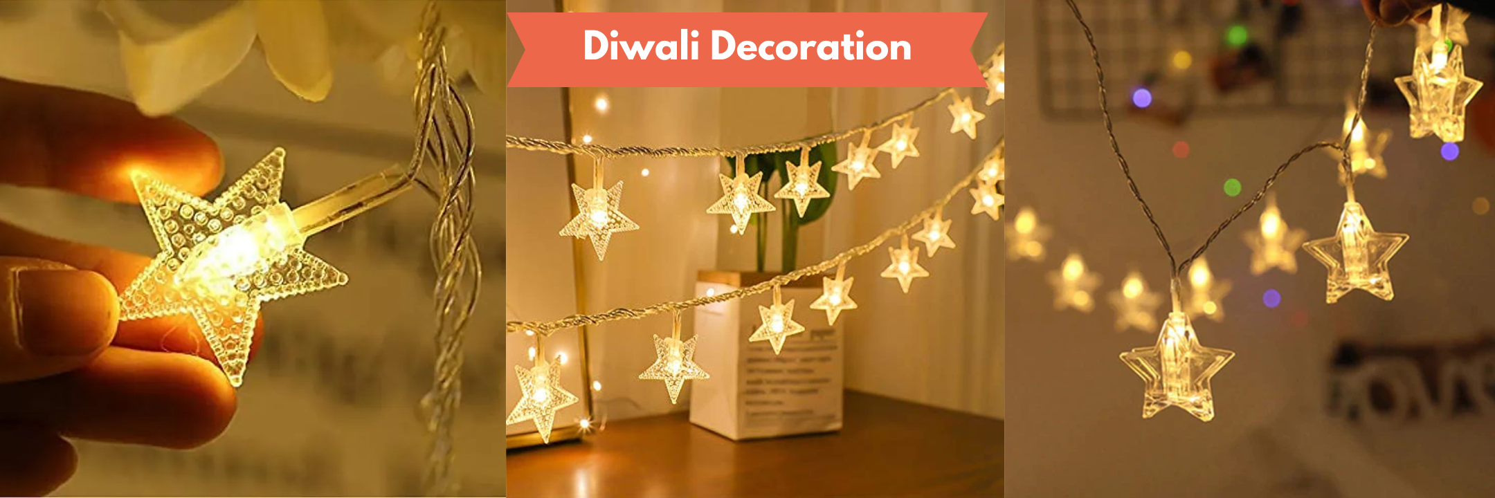 Star string Diwali LED lights for Diwali decoration
