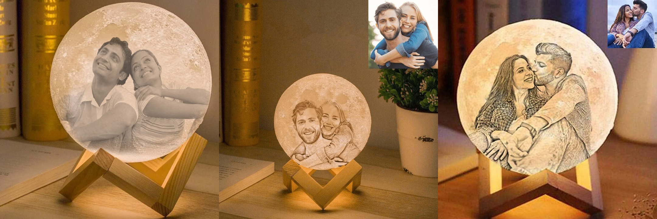 3D Moon Light Lamp for Romance, Love, Couple