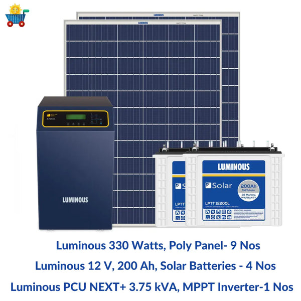 luminous solar home lamp 20wp