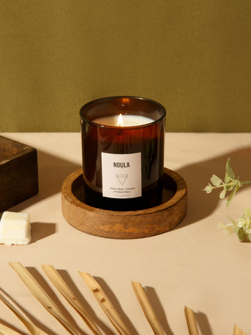 noula, hand poured, coco-soy candle