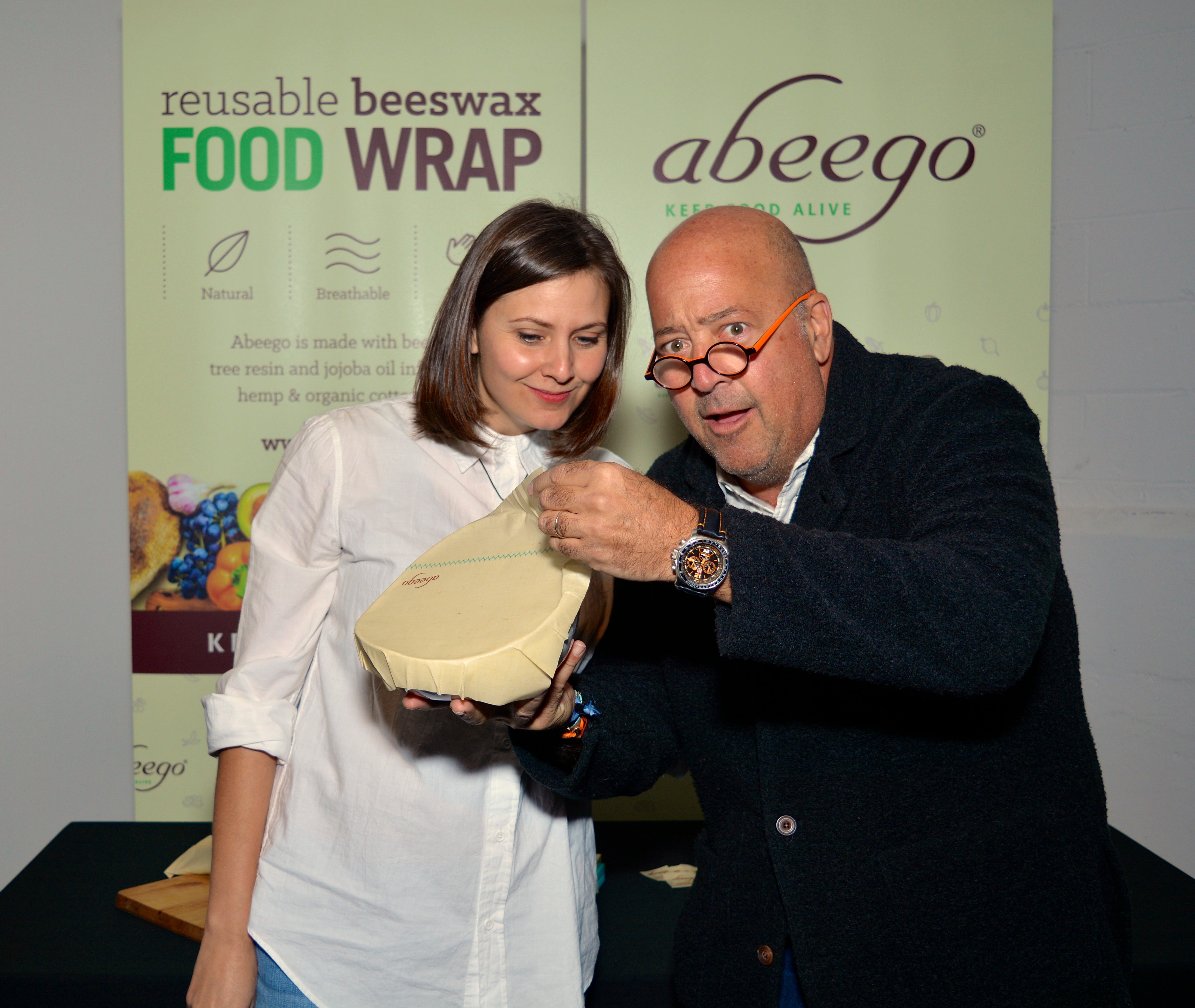 Andrew Zimmern with Abeego at New York Food and Wine Festival