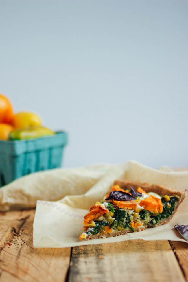 abeego beeswax wrap vegetable pie