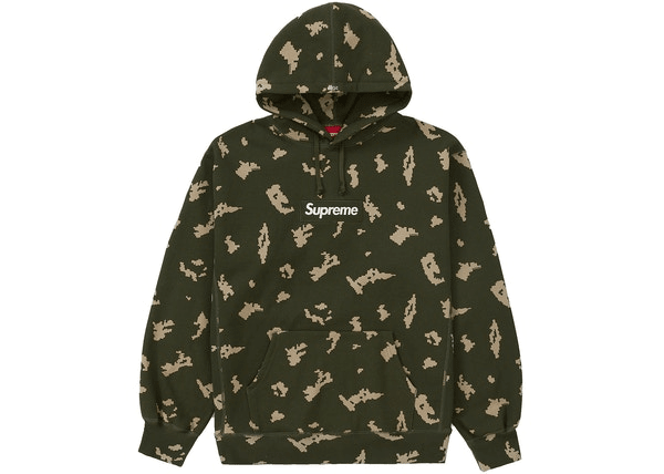 Supreme Box Logo Hooded Sweatshirt (FW21) Olive Russian Camo