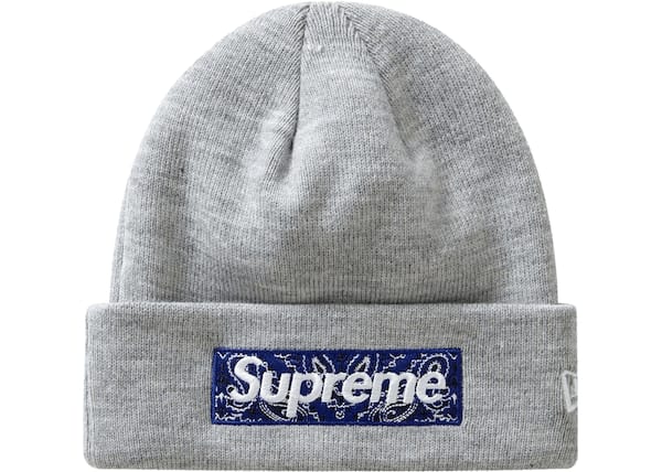 Supreme New Era Box Logo Beanie (FW22) Blue