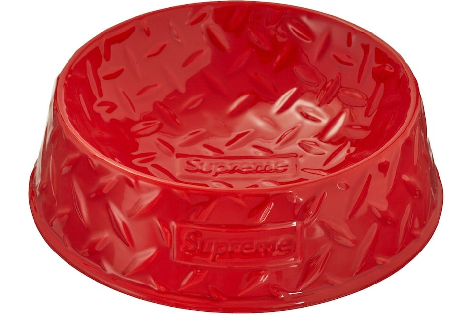 Supreme Diamond Plate Dog Bowl Silver – YankeeKicks Online