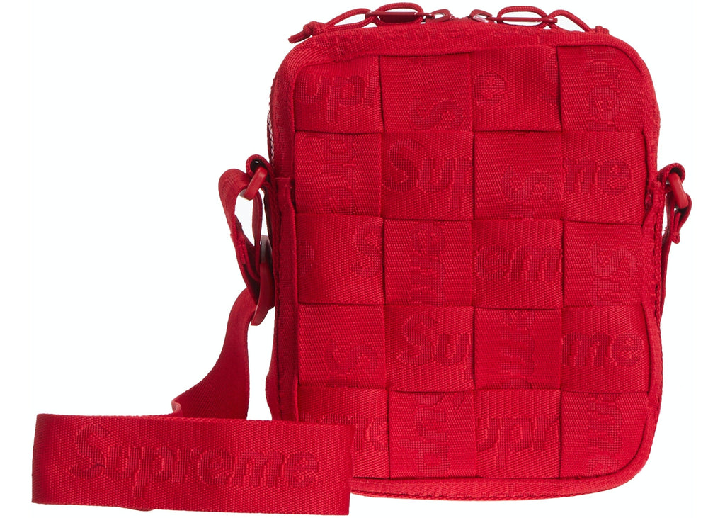 Supreme Leather Shoulder Bag Red – YankeeKicks Online