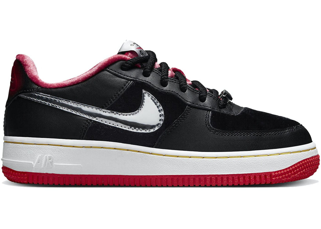 Nike Air Force 1 LV8 (GS) Big Kids' Shoes Sanddrift-Track Red