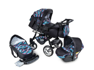 3 seat pushchair