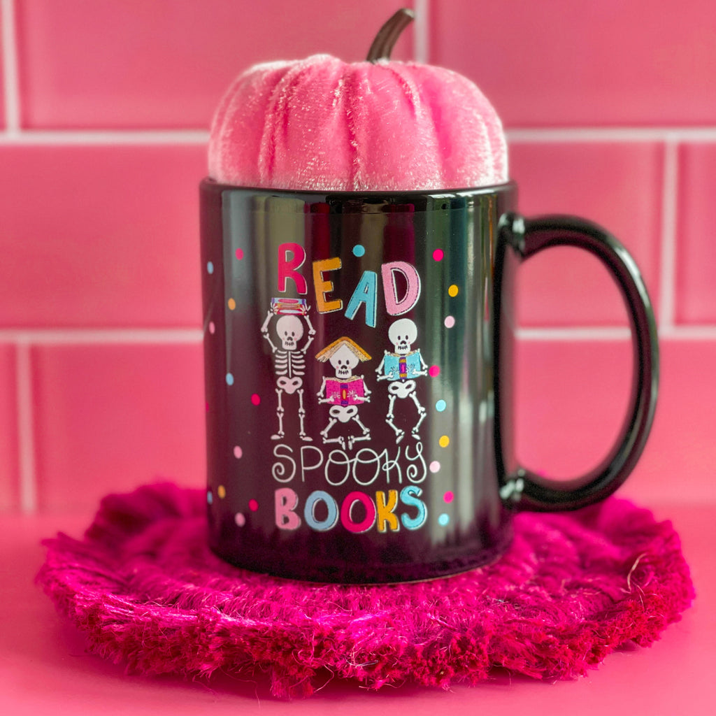  Mug Bookworm Gifts Supernatural Horror Movie Witchy Best Friend  Housewarming Party Spooky Aesthetic Pink Cottagecore Back To School 11 oz :  Handmade Products