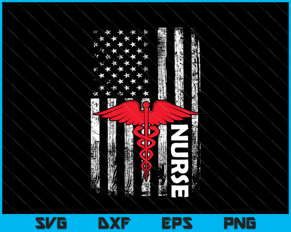 Download American Flag Nurse Shirt Design - USA Nurses SVG PNG ...