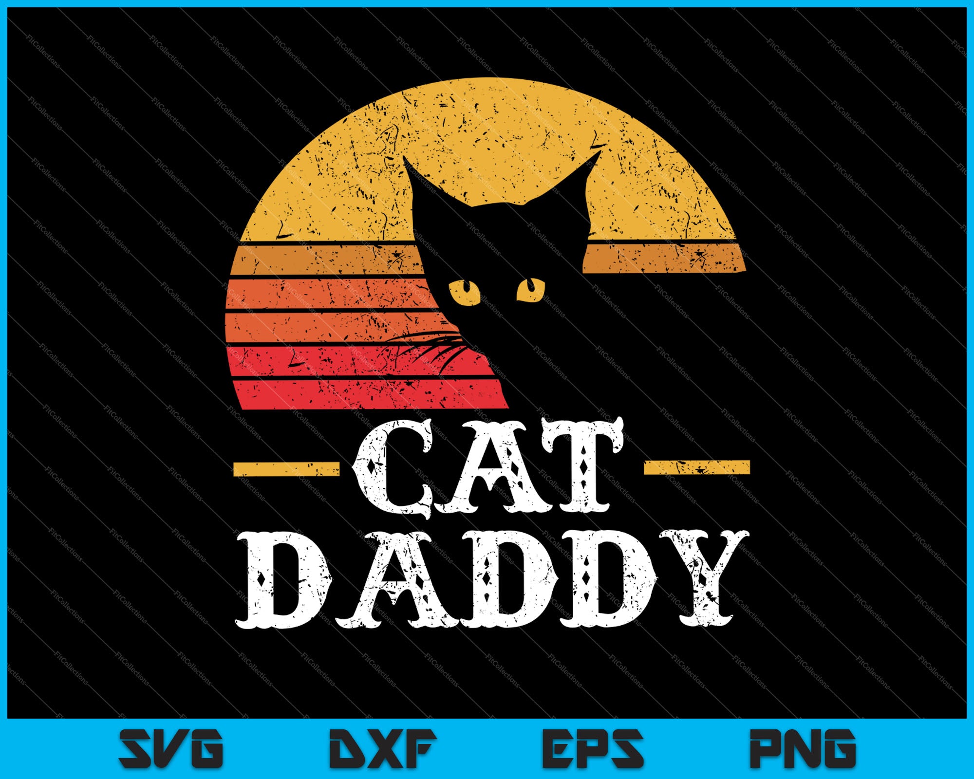 Download Cat Daddy Father S Day Svg Png Printable Files Creativeusart PSD Mockup Templates