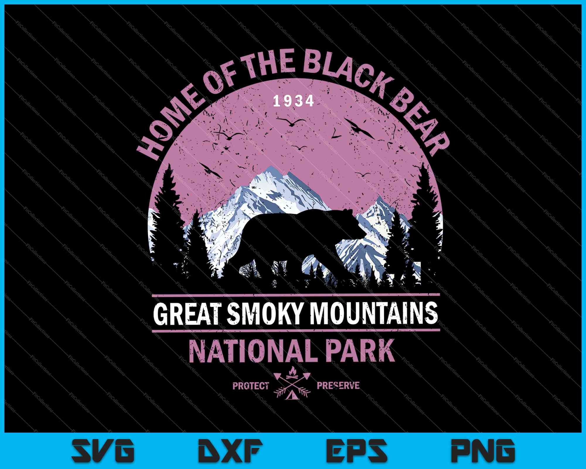 Free Free 294 Mountain Range Bear Svg SVG PNG EPS DXF File