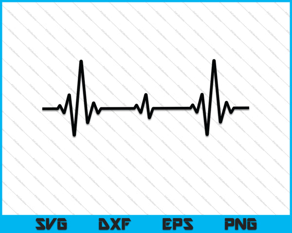 Heartbeat SVG PNG Cutting Printable Files – creativeusart