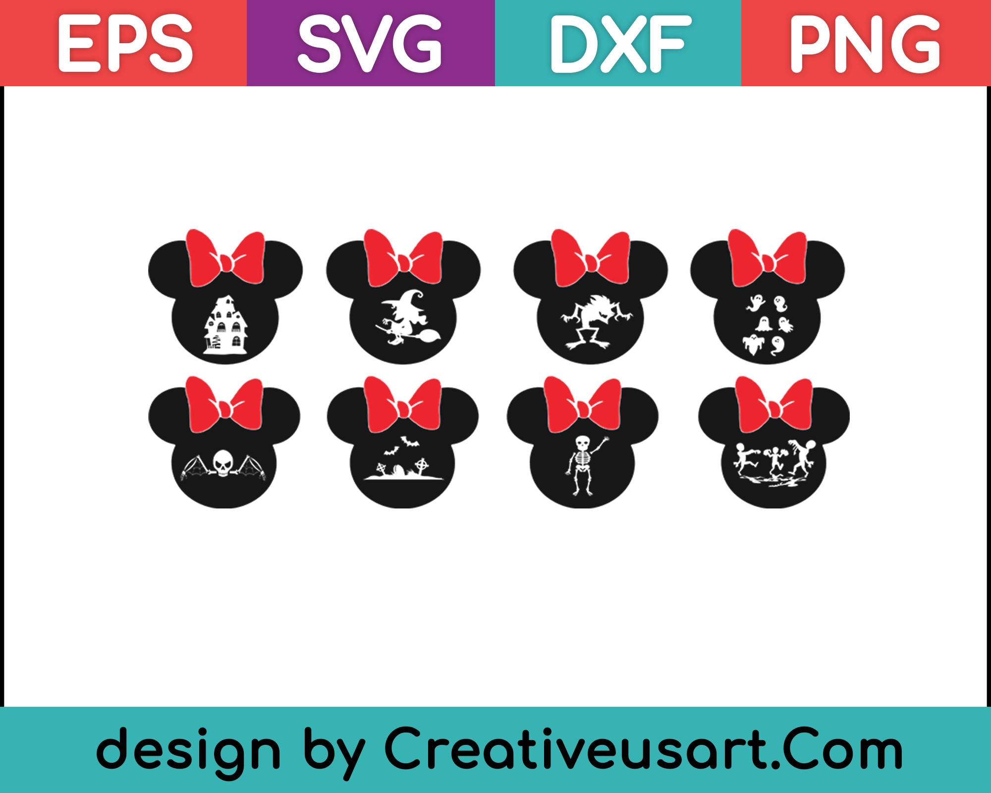 Download Minnie Mouse Halloween Svg Files Creativeusart Yellowimages Mockups