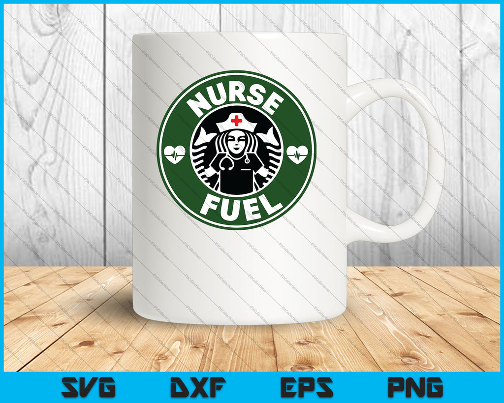 Download Nurse Fuel Coffee Love Hearts Decoration Svg Png Files Creativeusart PSD Mockup Templates