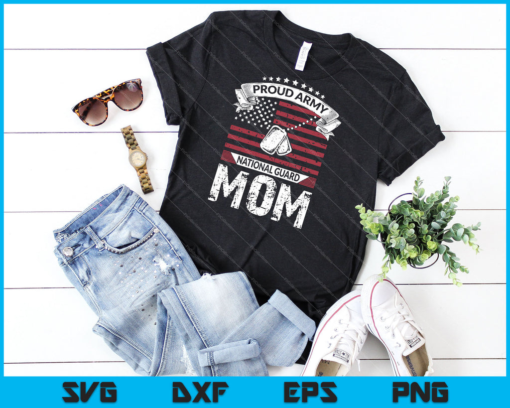 Download Proud Army National Guard Mom SVG PNG Files - creativeusart