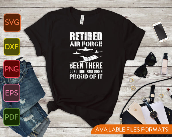 Retired Air Force Retirement Svg Png Files Creativeusart
