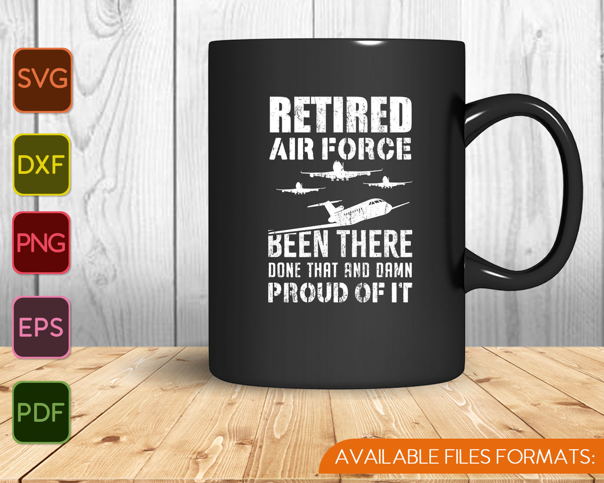 Download Retired Air Force Retirement SVG PNG Files - creativeusart
