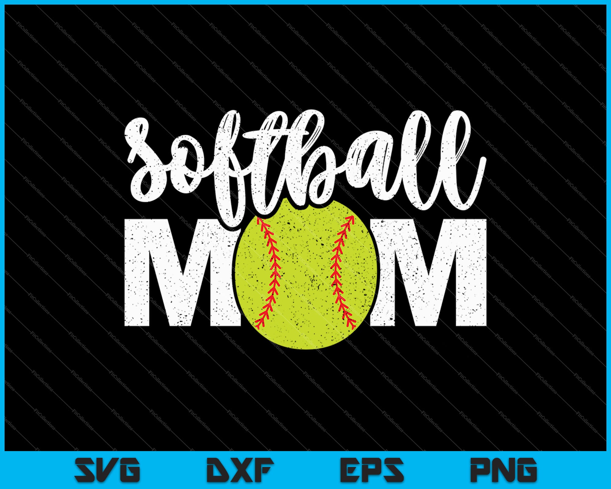 Download Softball Mom SVG PNG Cutting Printable Files - creativeusart