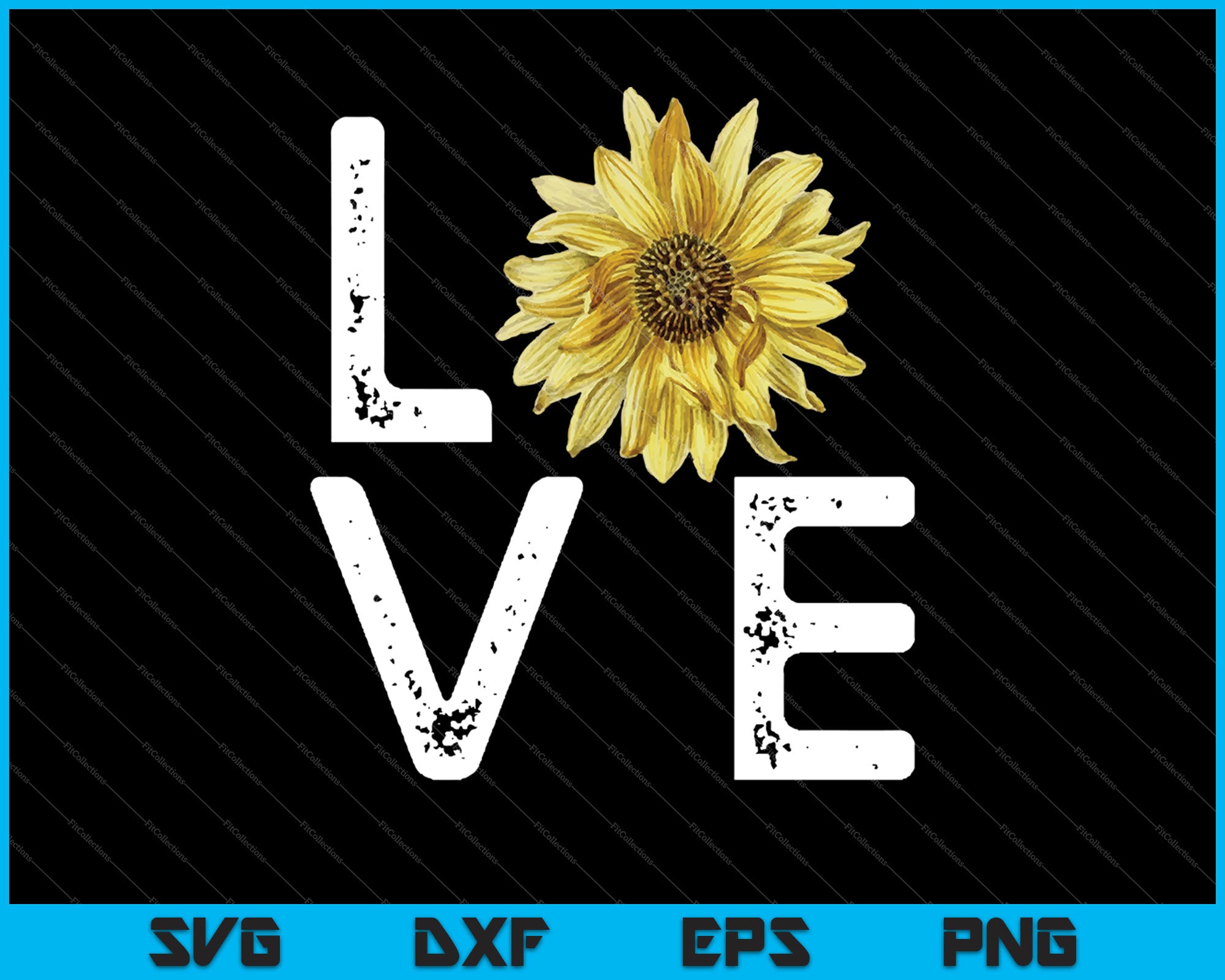 Sunflower Love Shirt Vintage Hippie Flower Nurse Mom Svg Files Creativeusart