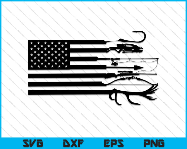 Free Free 195 Fishing American Flag Svg SVG PNG EPS DXF File