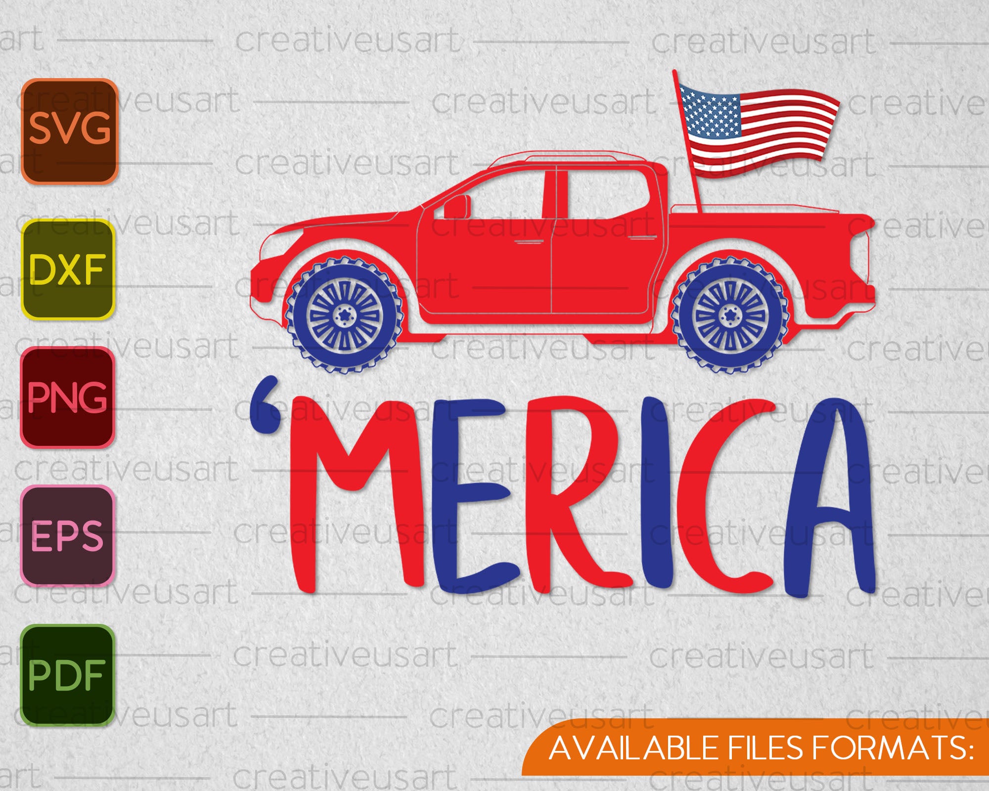 Download Merica US Flag with Jeep SVG PNG Printable Files ...