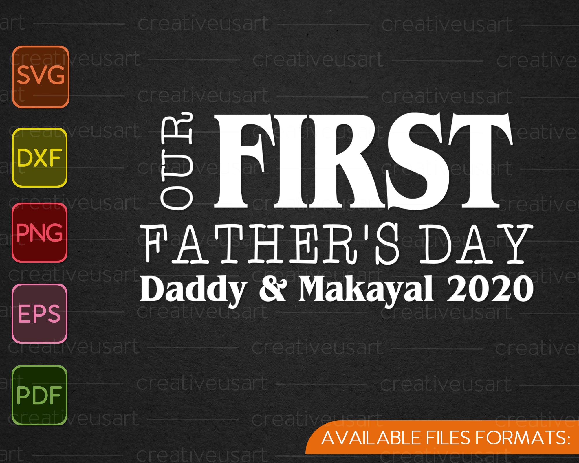 Download Our First Father S Day Daddy Makayal 2020 Svg Png Files Creativeusart SVG, PNG, EPS, DXF File