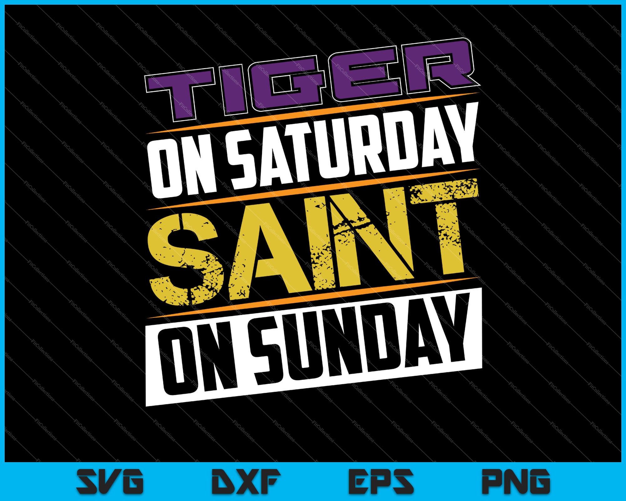 tiger on saturday saint on sunday