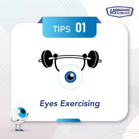 Eye exercises are a great way to relieve eye strain and relax your eyes