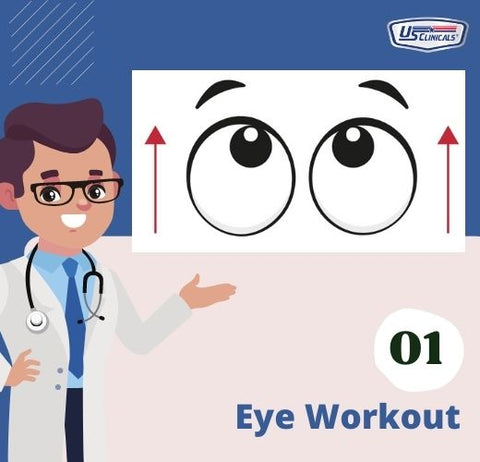 Step 1 of eye workout