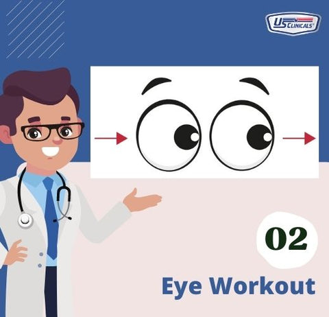 Step 2 of eye workout