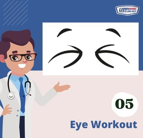 Step 5 of eye workout