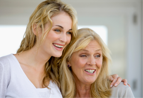 Daughter celebrating mother day with Mum