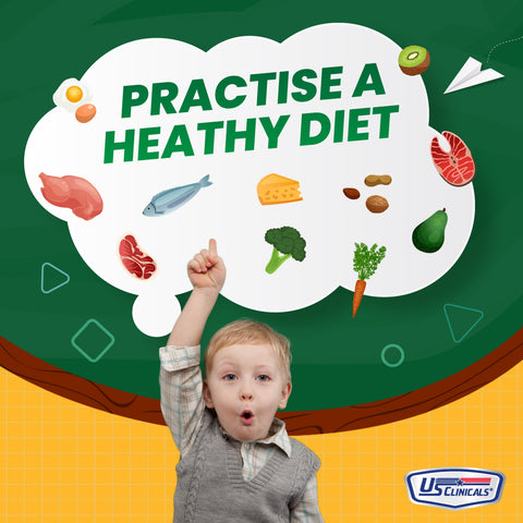 Practise a healthy diet to keep children happy