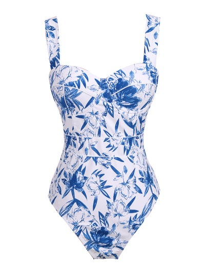 Fresh Floral One Piece Swimsuit – sporlikeswimwear