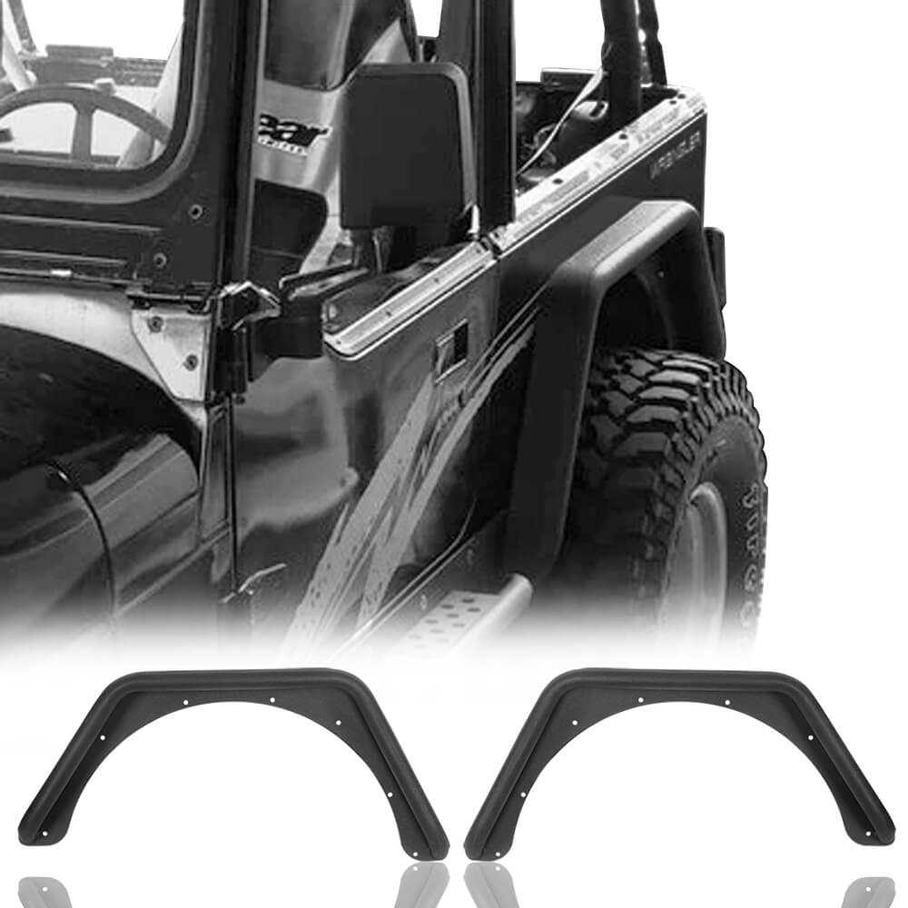 Jeep YJ Rear Fender Flares for 1987-1995 Jeep Wrangler YJ – Bunker 4x4