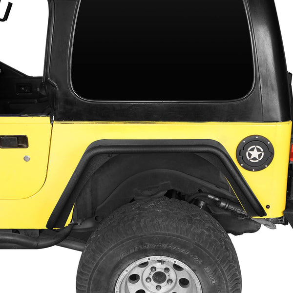 Exterior Crown 55254918K6 Front & Rear Fender Flare Kit for 1997-2006 Jeep  Wrangler TJ Fenders Parts & Accessories