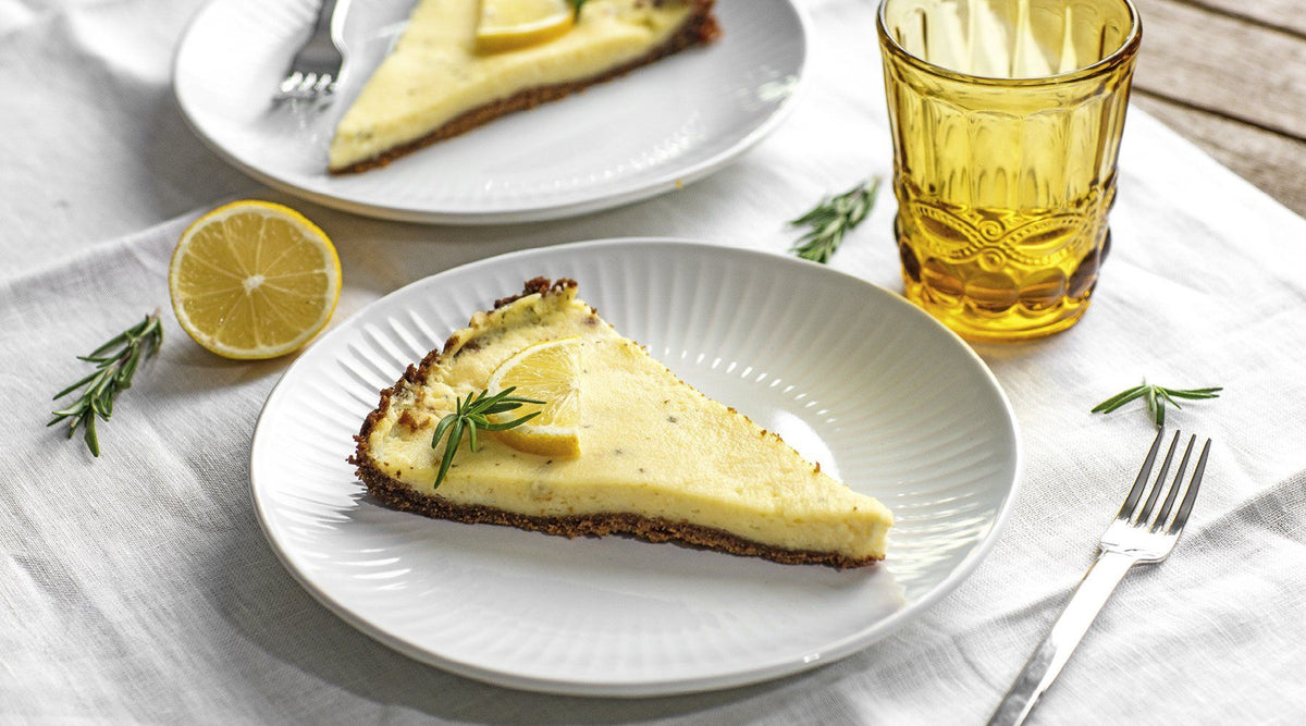 Lemon Curd Cheesecake - Käsekuchen mit Zitrone