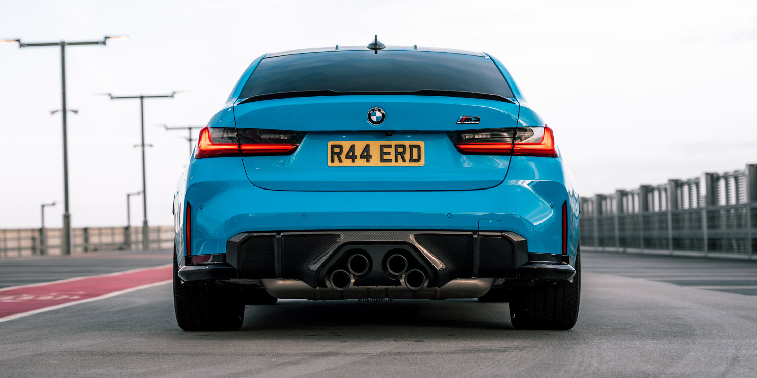 BMW G80 M3 Competition In Individual Mexico Blue (Rear) | R44 Performance